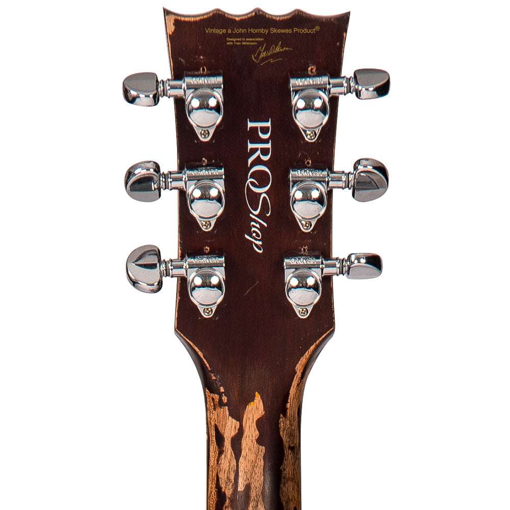 IN BUILD: - Vintage V100 ProShop Unique ~ Tobacco Sunburst, Electric Guitar for sale at Richards Guitars.