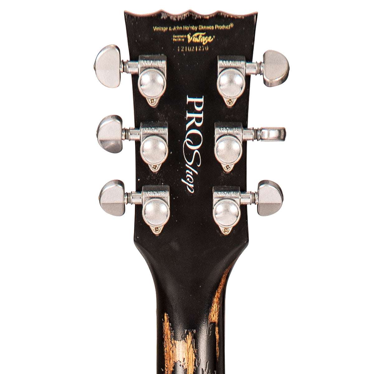 IN BUILD: - Vintage V100 ProShop Unique ~ Vintage Black, Electric Guitar for sale at Richards Guitars.