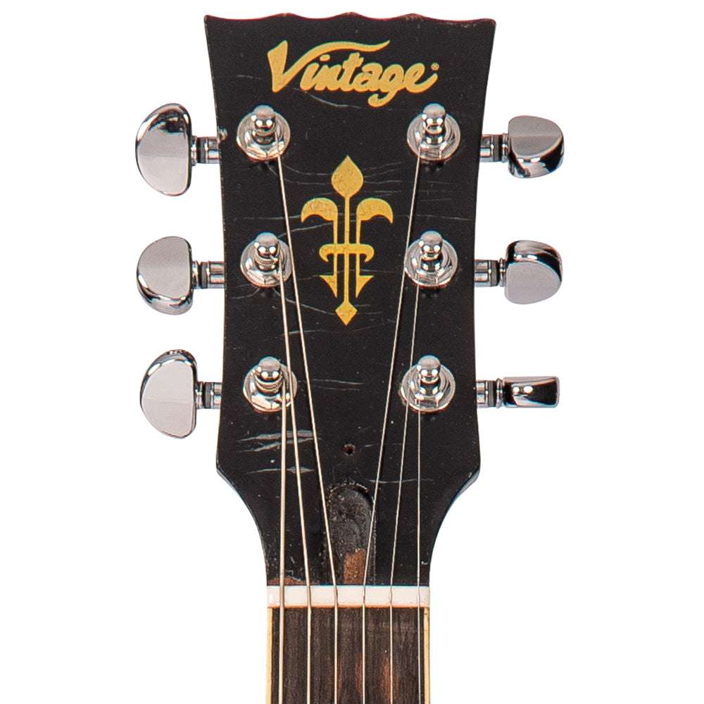 IN BUILD: - Vintage V100 Proshop Unique ~ Gold Top, Electric Guitar for sale at Richards Guitars.
