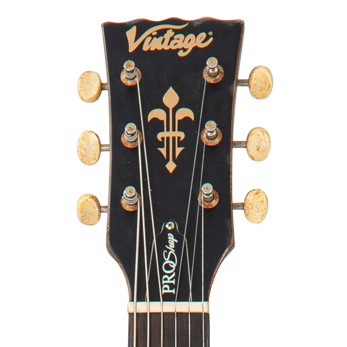 IN BUILD: - Vintage V120 ProShop Custom Build ~ Heavy Distressed / Black (Contact: Richards Guitars. www.rguitars.co.uk), Electric Guitar for sale at Richards Guitars.
