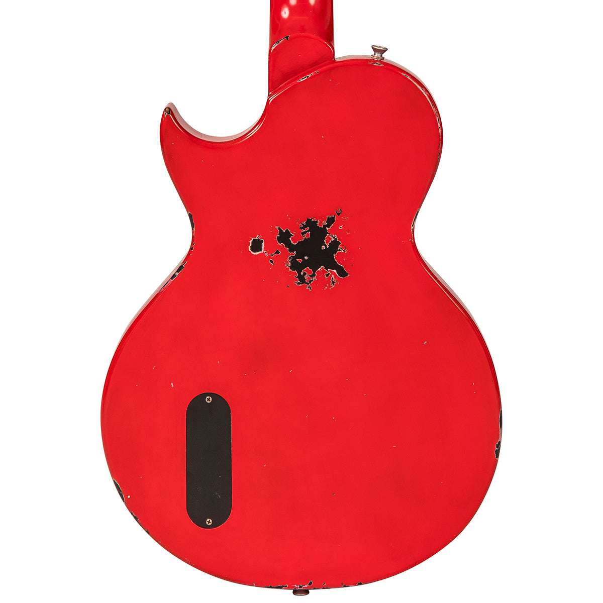 IN BUILD: - Vintage V120 ProShop Unique ~ Distressed Red / Tobacco Burst, Electric Guitar for sale at Richards Guitars.