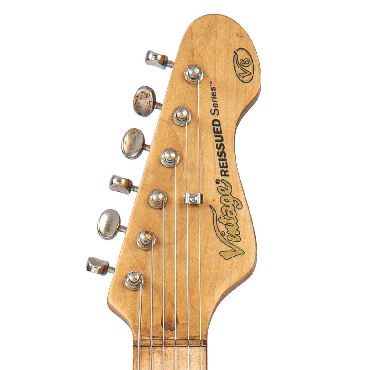 IN BUILD: - Vintage V6 ProShop Custom-Build ~ Lightly Distressed/ Matt Candy Apple Red, Electric Guitar for sale at Richards Guitars.