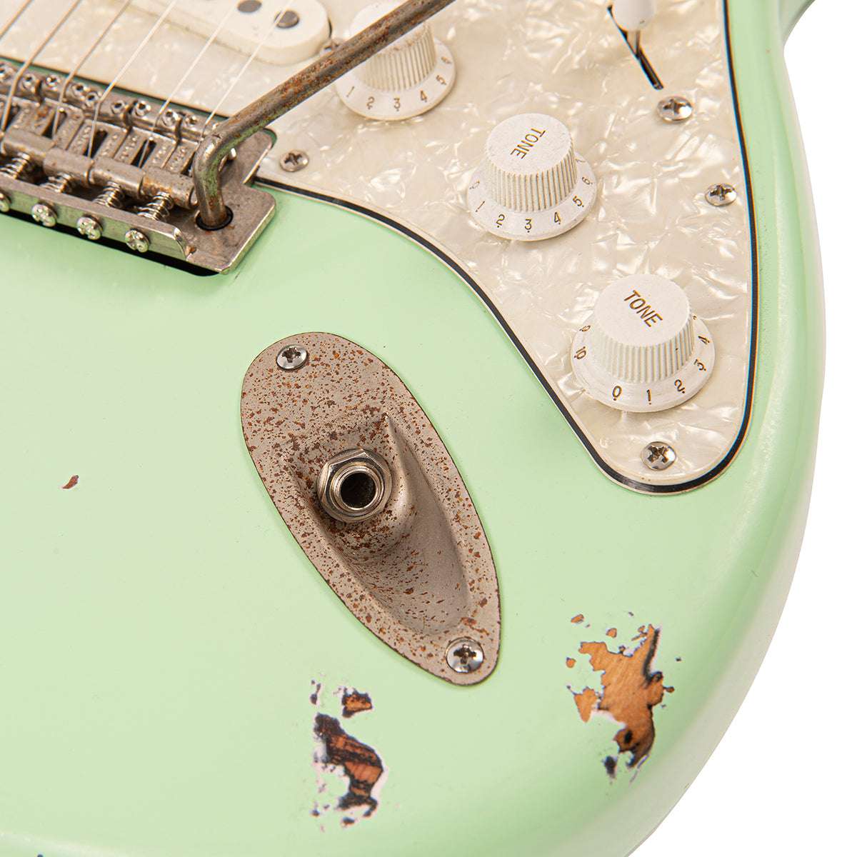 IN BUILD: - Vintage V6 ProShop Custom Build ~ Surf Green, Electric Guitar for sale at Richards Guitars.