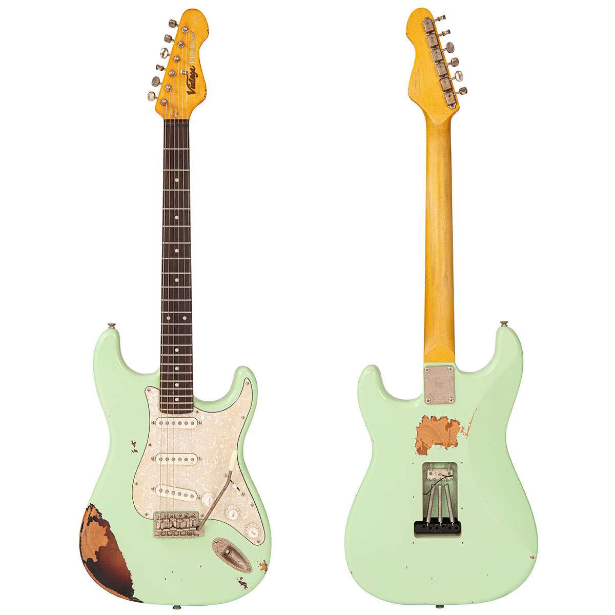 IN BUILD: - Vintage V6 ProShop Custom Build ~ Surf Green, Electric Guitar for sale at Richards Guitars.