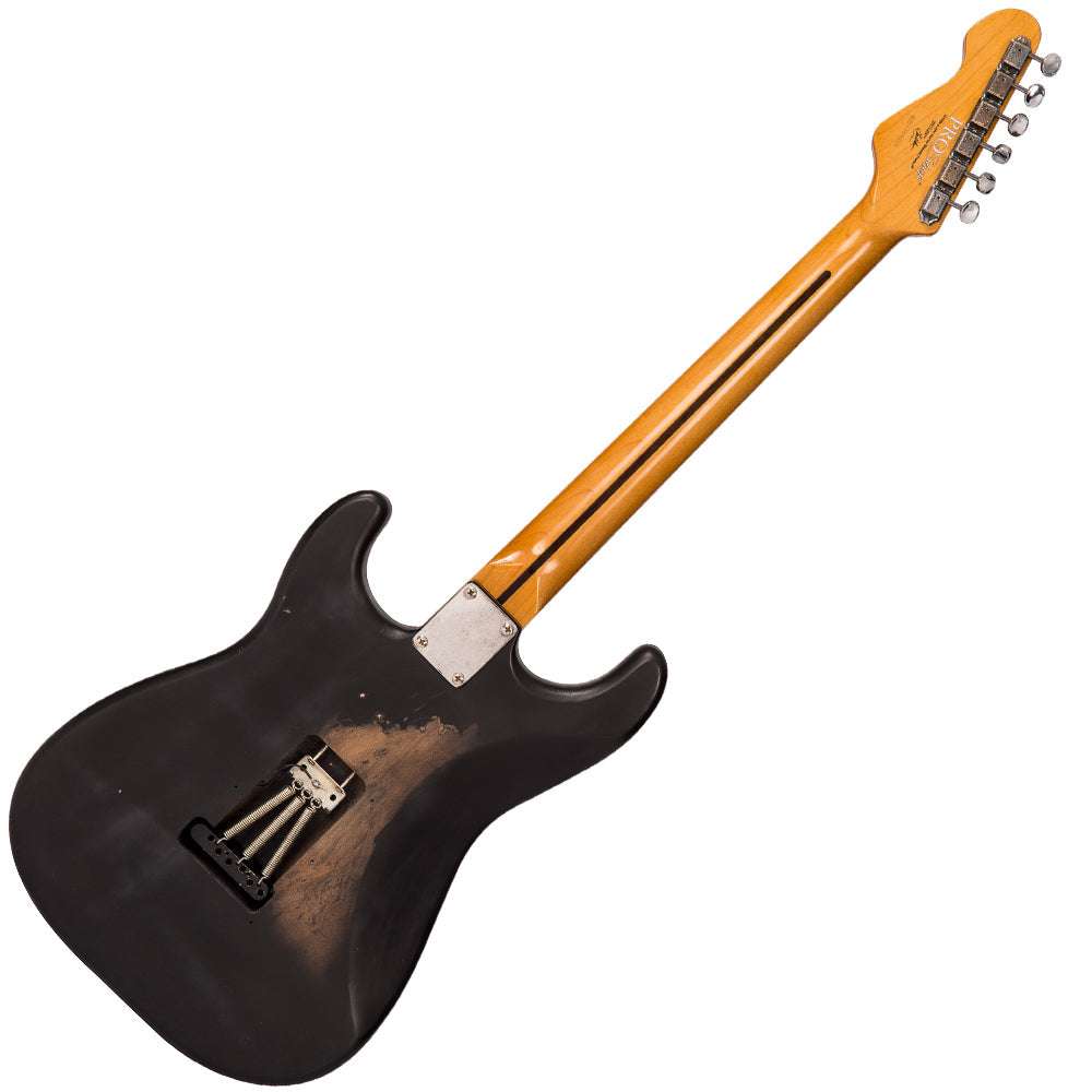 IN BUILD: - Vintage V6 ProShop Unique ~ Boulevard Black, Electric Guitar for sale at Richards Guitars.