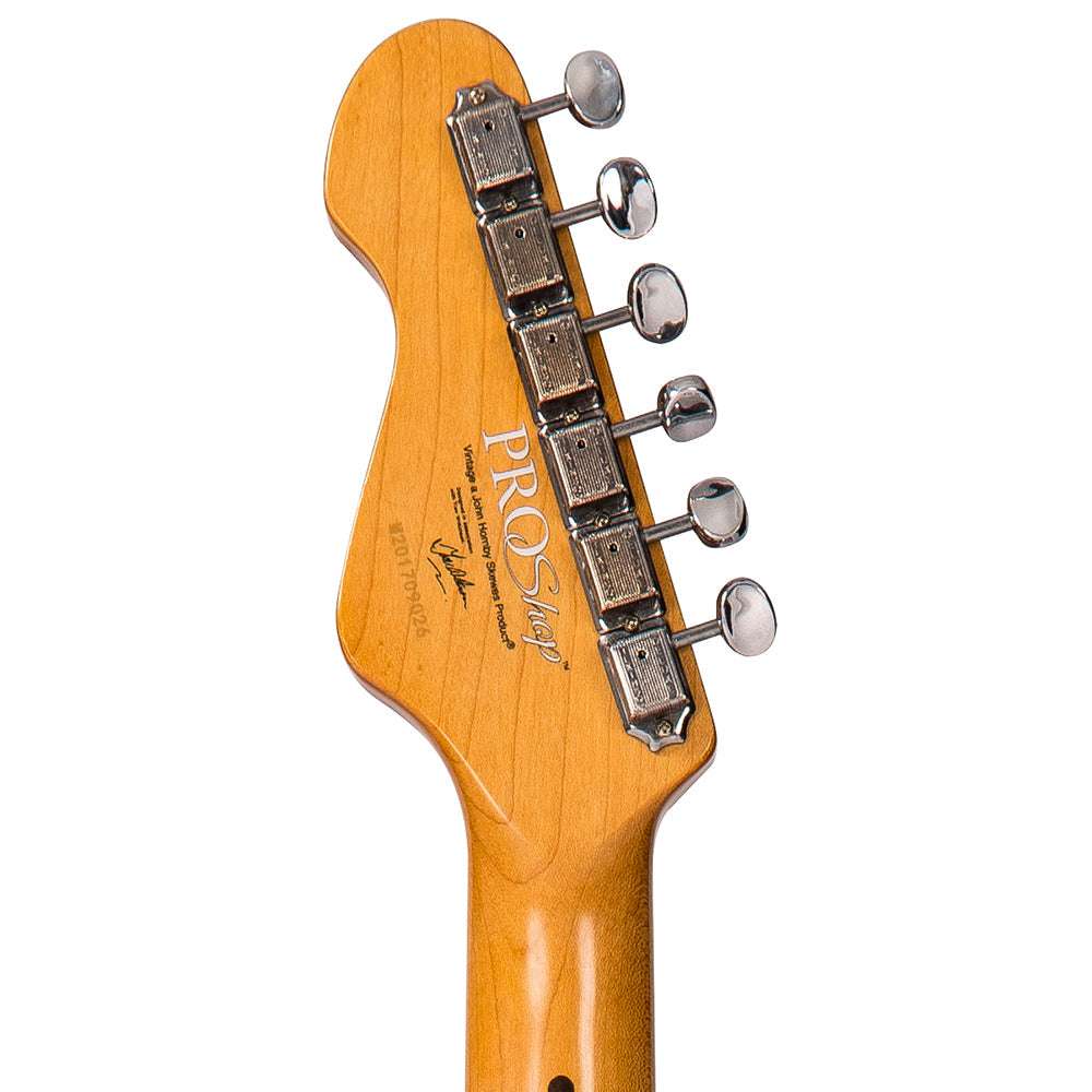 IN BUILD: - Vintage V6 ProShop Unique ~ Boulevard Black, Electric Guitar for sale at Richards Guitars.