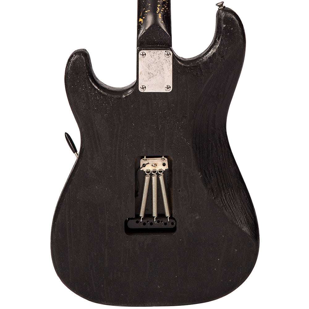 IN BUILD: - Vintage V6 ProShop Unique ~ Boulevard Black Fire, Electric Guitar for sale at Richards Guitars.