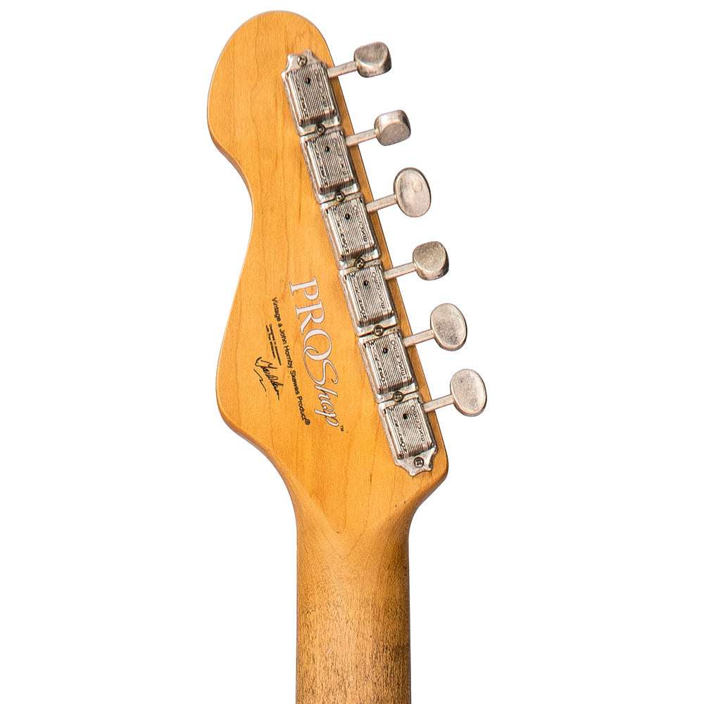 IN BUILD: - Vintage V6 ProShop Unique ~ Boulevard Black Fire, Electric Guitar for sale at Richards Guitars.