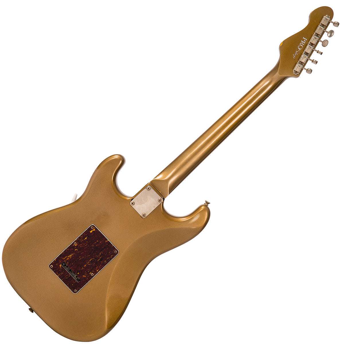 IN BUILD: – Vintage V6 ProShop Unique ~ Gold, Electric Guitar for sale at Richards Guitars.