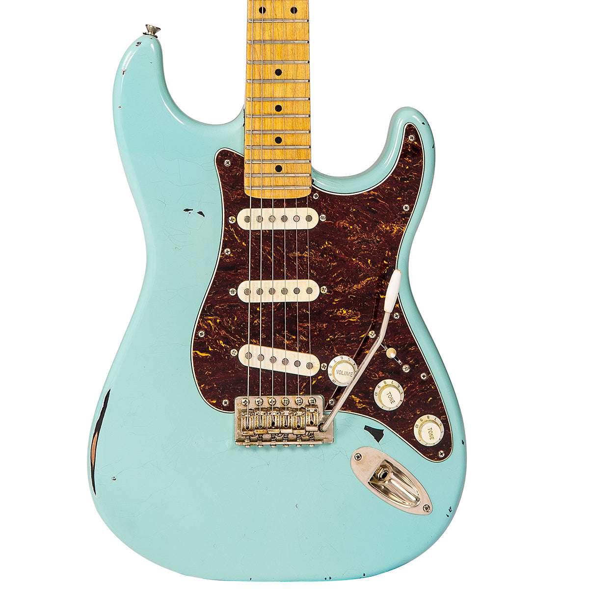 IN BUILD: ~ Vintage V6 ProShop Unique ~ Sonic Blue, Electric Guitar for sale at Richards Guitars.