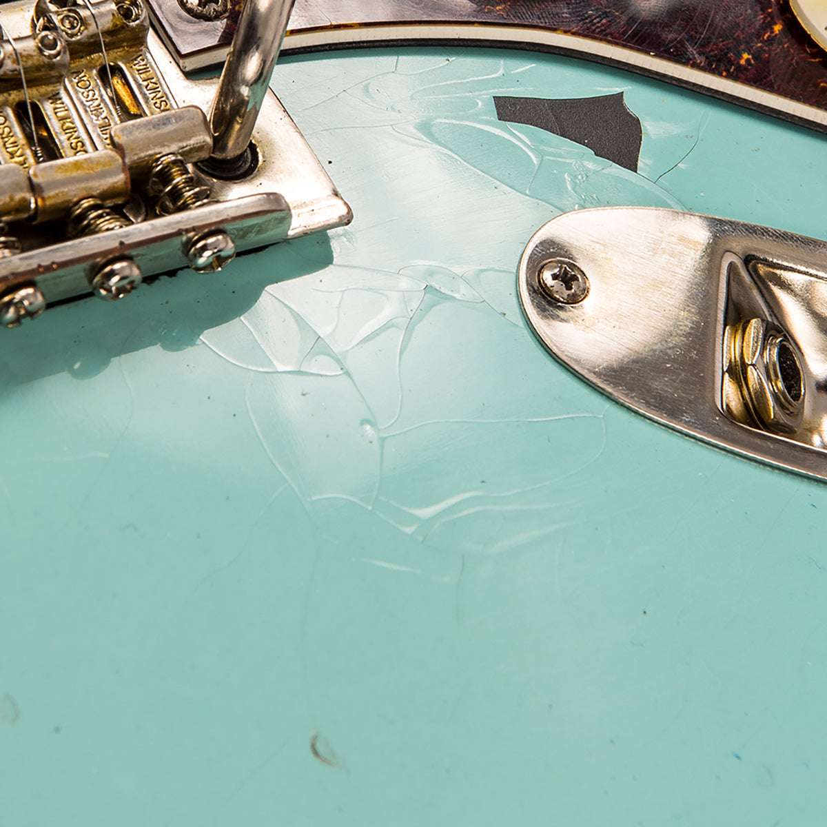IN BUILD: ~ Vintage V6 ProShop Unique ~ Sonic Blue, Electric Guitar for sale at Richards Guitars.