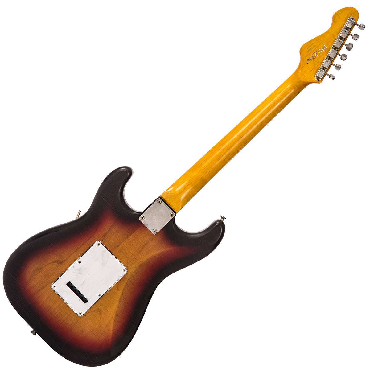 IN BUILD: - Vintage V6 ProShop Unique ~ Sunset Sunburst, Electric Guitar for sale at Richards Guitars.