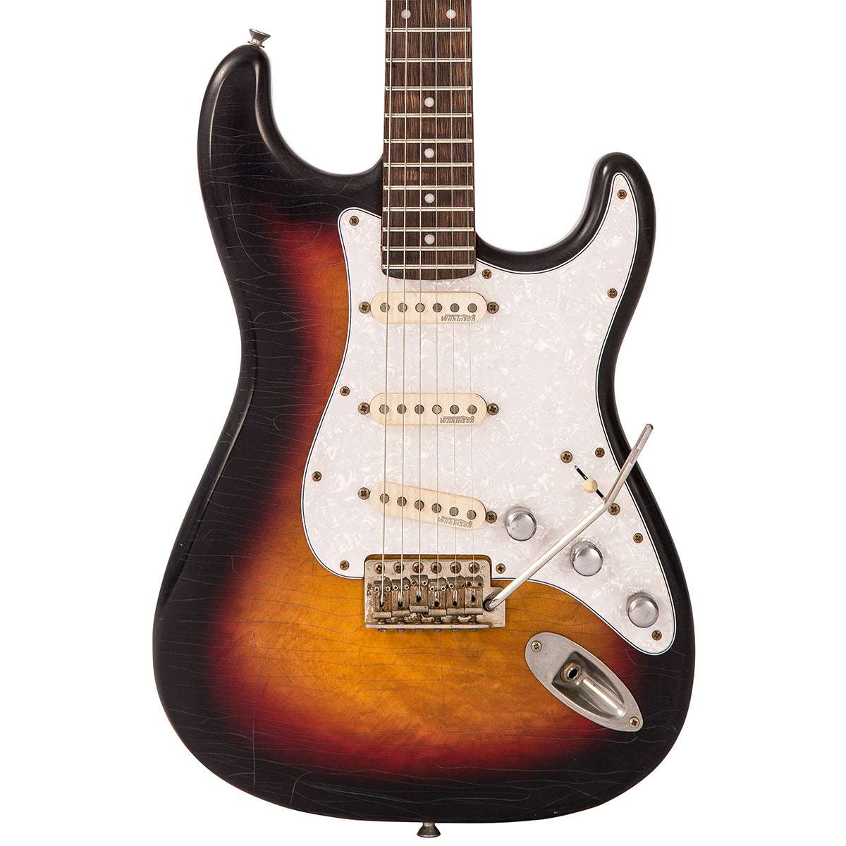 IN BUILD: - Vintage V6 ProShop Unique ~ Sunset Sunburst, Electric Guitar for sale at Richards Guitars.