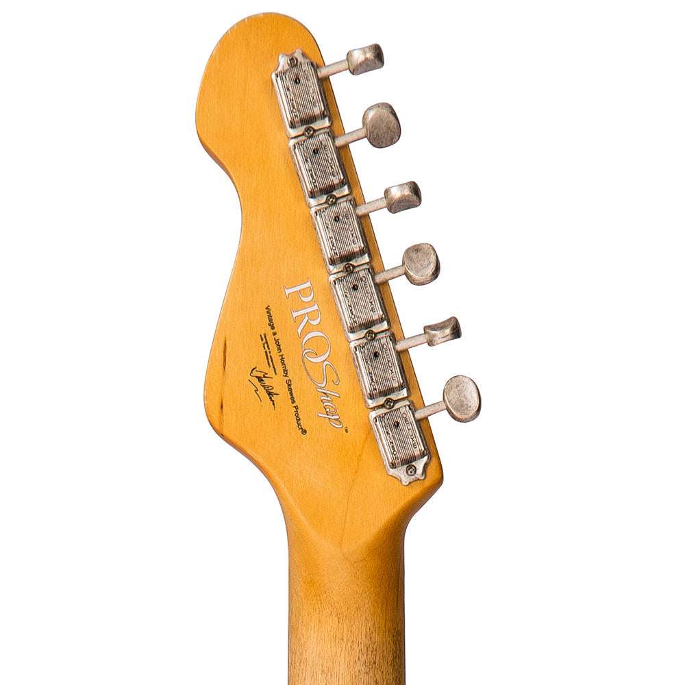 IN BUILD: - Vintage V6 ProShop Unique ~ Sunset Sunburst, Electric Guitar for sale at Richards Guitars.