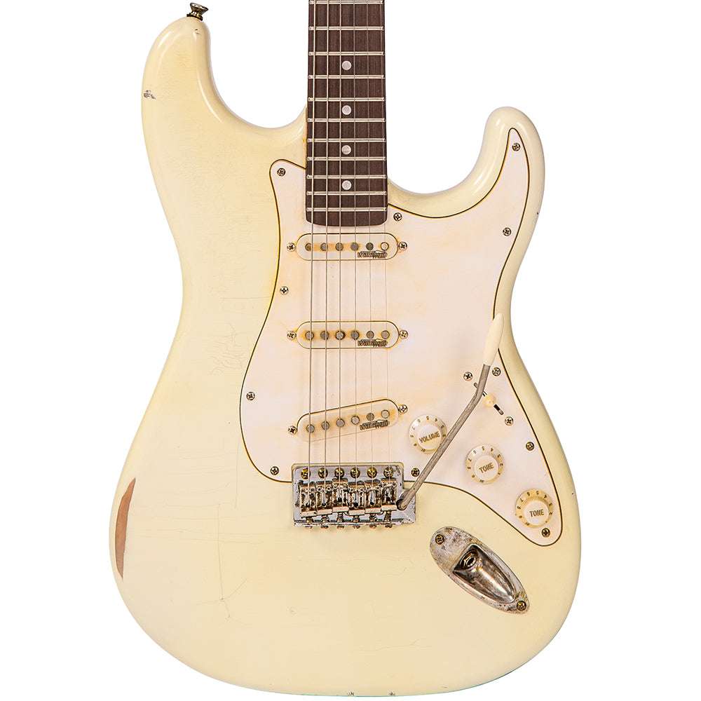 IN BUILD: - Vintage V6 ProShop Unique ~ Vintage White, Electric Guitar for sale at Richards Guitars.