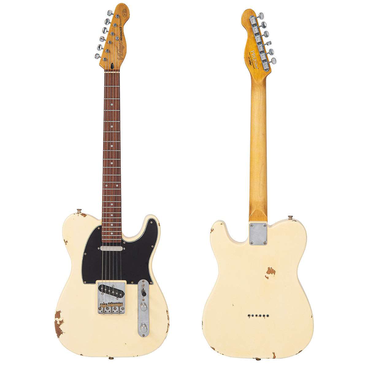 IN BUILD: - Vintage V62 ProShop Custom Build ~ Vintage White, Electric Guitar for sale at Richards Guitars.