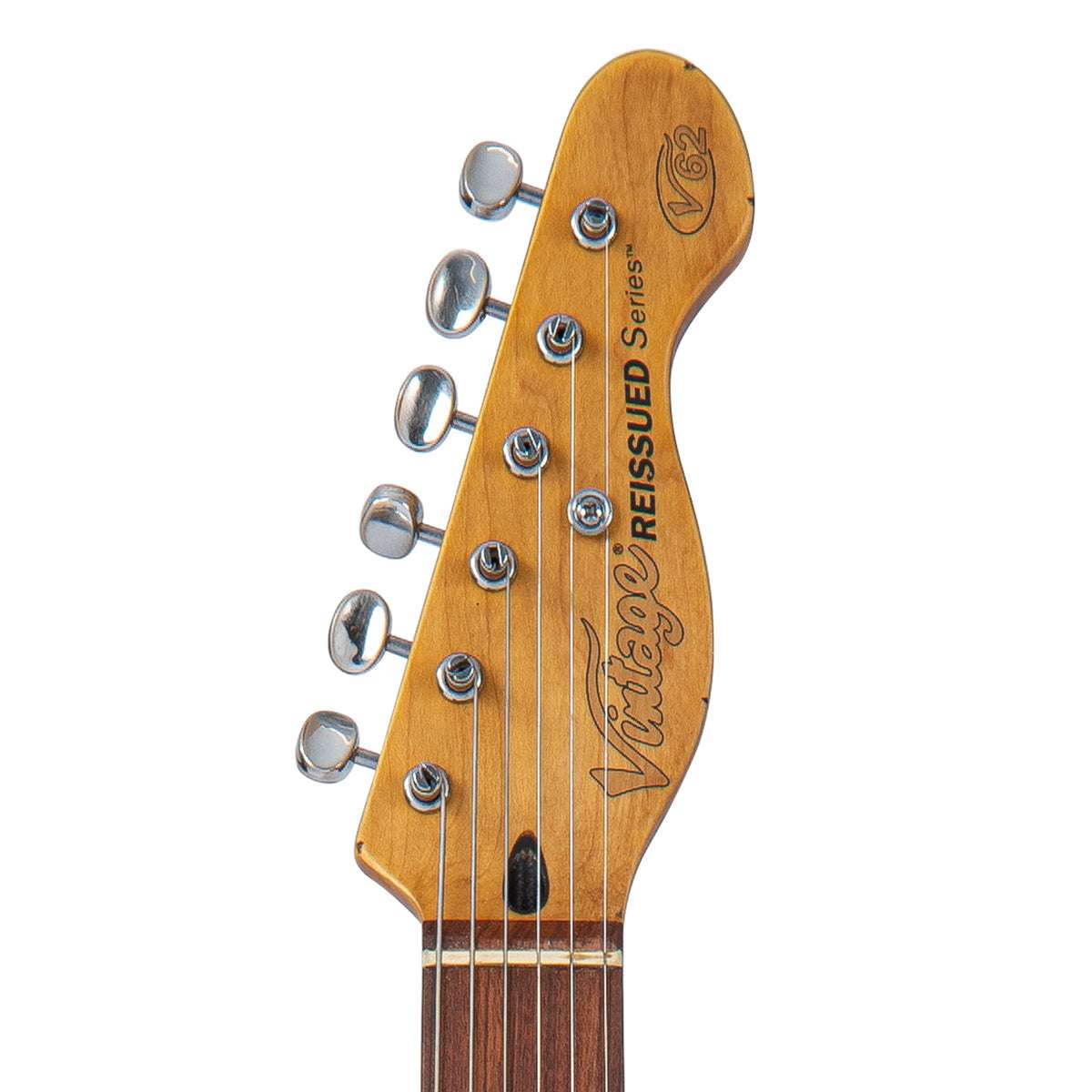 IN BUILD: - Vintage V62 ProShop Custom Build ~ Vintage White, Electric Guitar for sale at Richards Guitars.