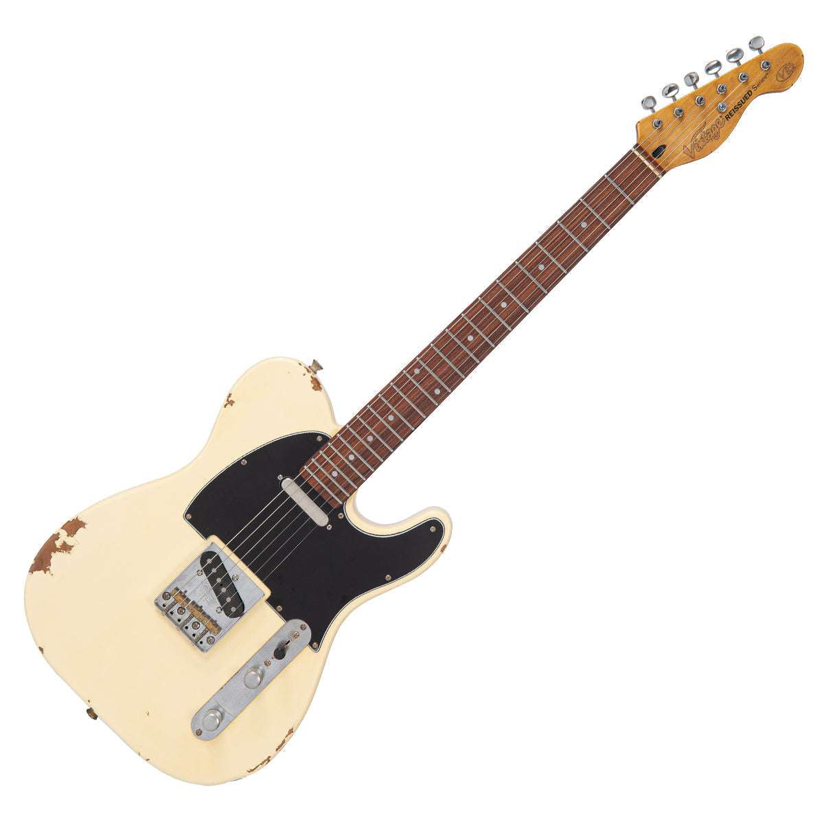 IN BUILD: - Vintage V62 ProShop Custom Build ~ Vintage White, Electric Guitar for sale at Richards Guitars.