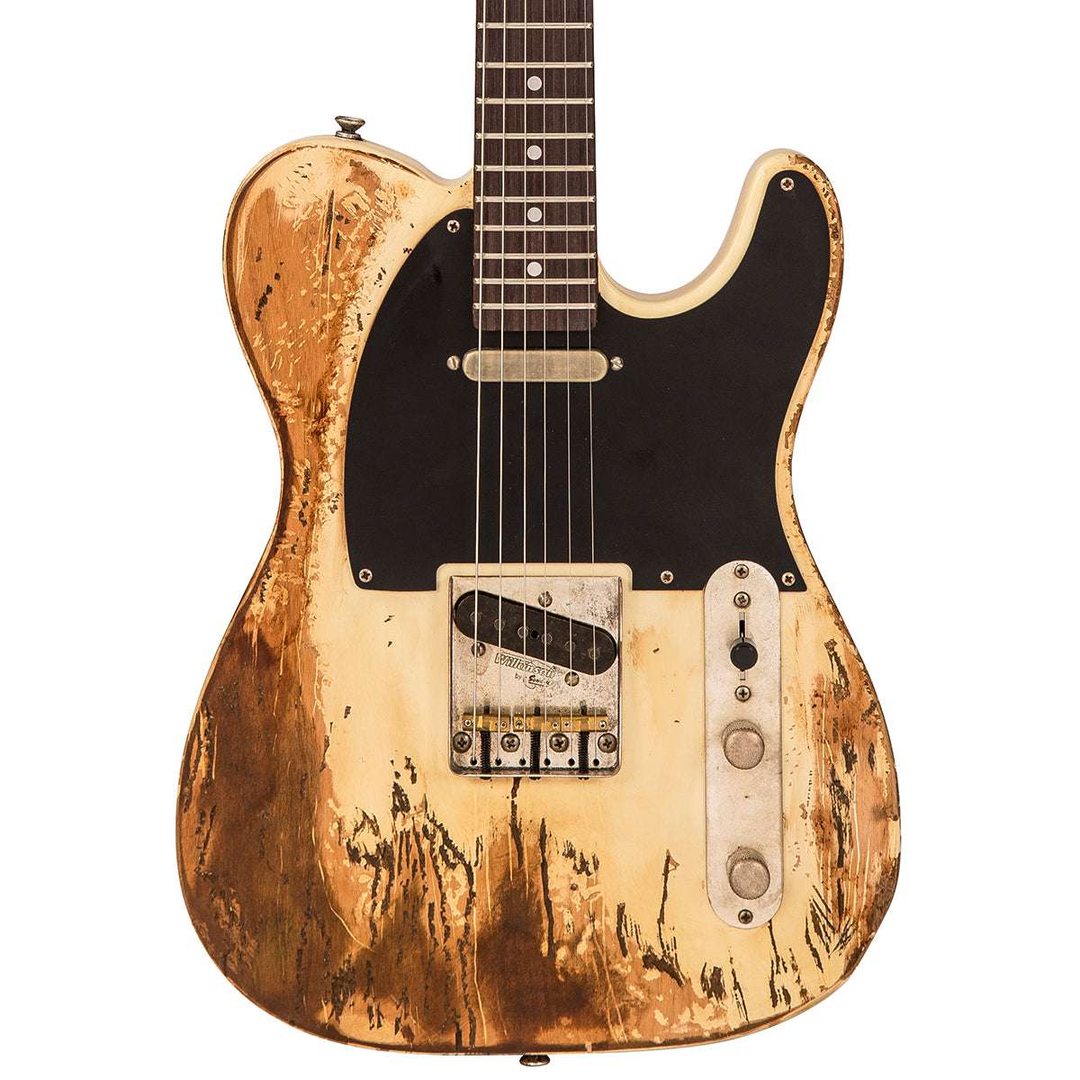 IN BUILD: - Vintage V62 ProShop Unique ~ Blonde Heavy Relic, Electric Guitar for sale at Richards Guitars.