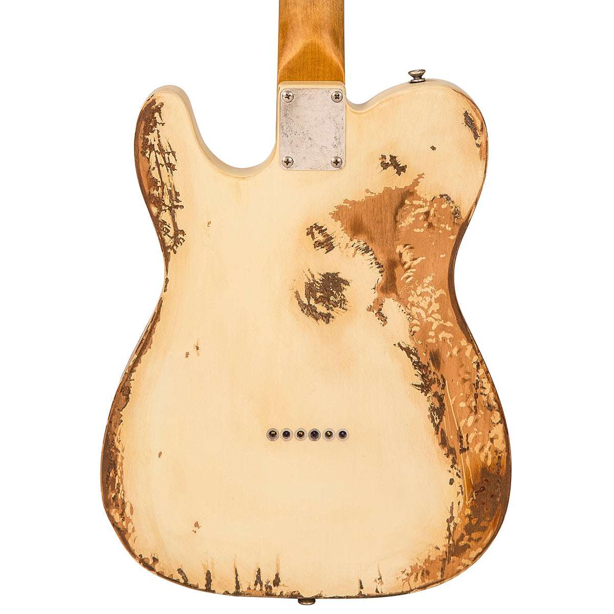 IN BUILD: - Vintage V62 ProShop Unique ~ Blonde Heavy Relic, Electric Guitar for sale at Richards Guitars.