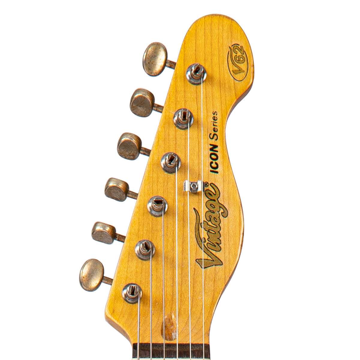 IN BUILD: - Vintage V62 ProShop Unique ~ Blue Sparkle, Electric Guitar for sale at Richards Guitars.