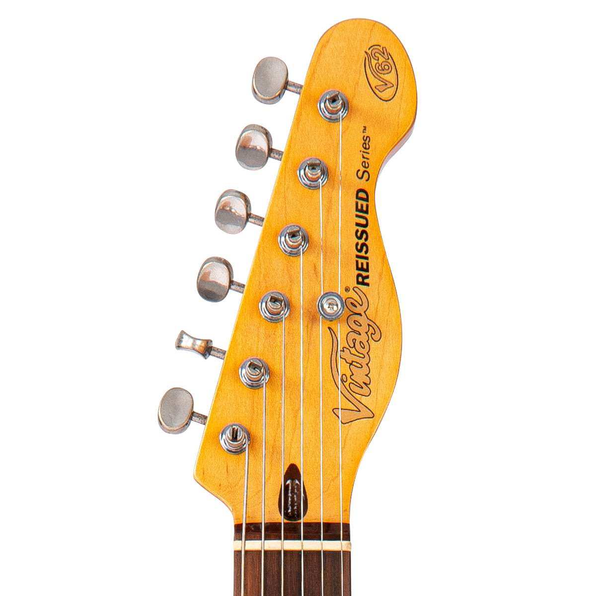 IN BUILD: - Vintage V62 ProShop Unique ~ Cracked Metallic Blue, Electric Guitar for sale at Richards Guitars.
