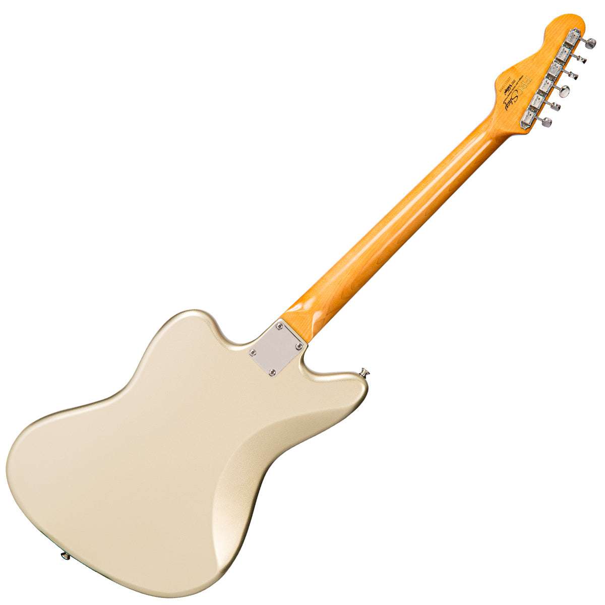 IN BUILD: - Vintage V65 ProShop Unique ~ Inca Silver Metallic, Electric Guitar for sale at Richards Guitars.