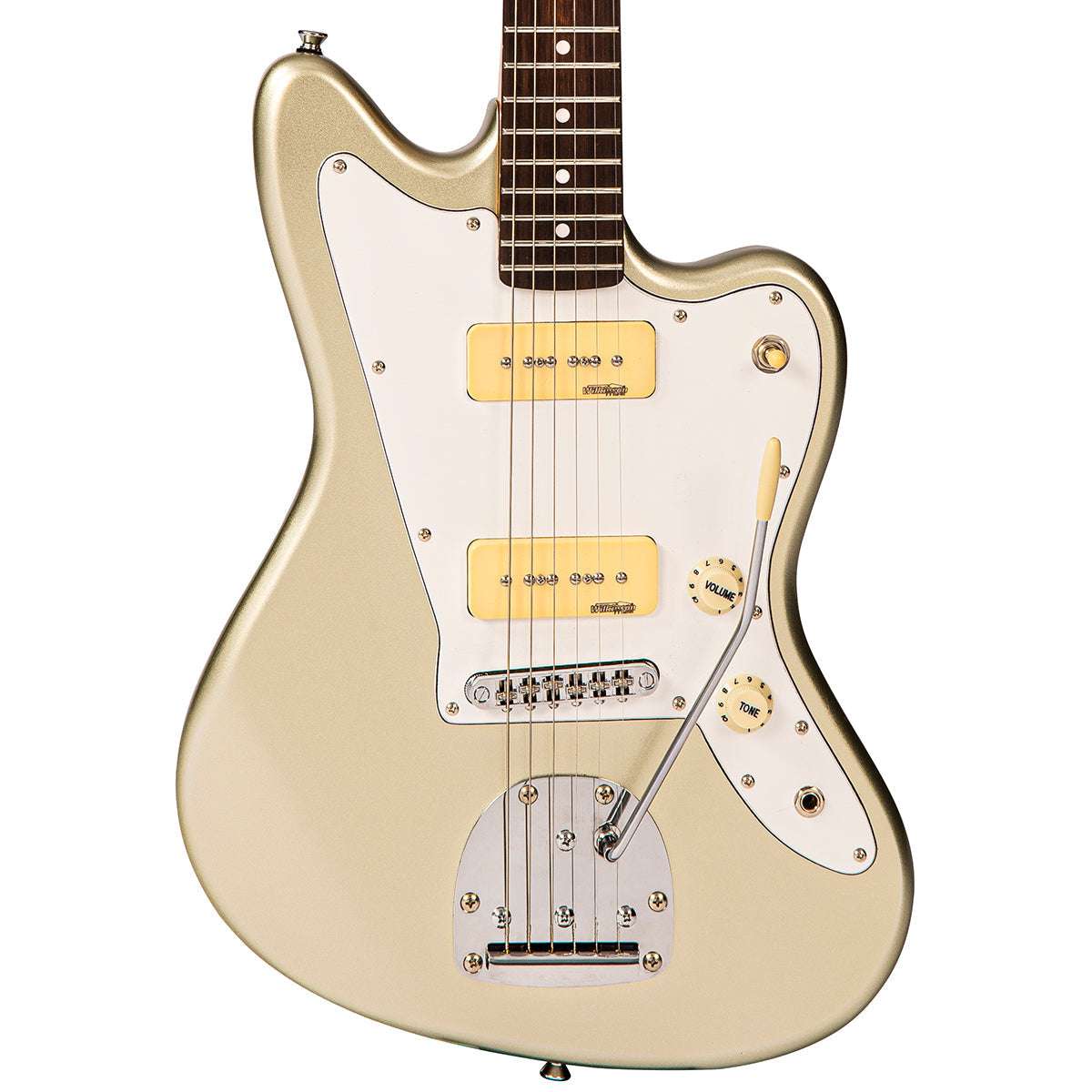 IN BUILD: - Vintage V65 ProShop Unique ~ Inca Silver Metallic, Electric Guitar for sale at Richards Guitars.