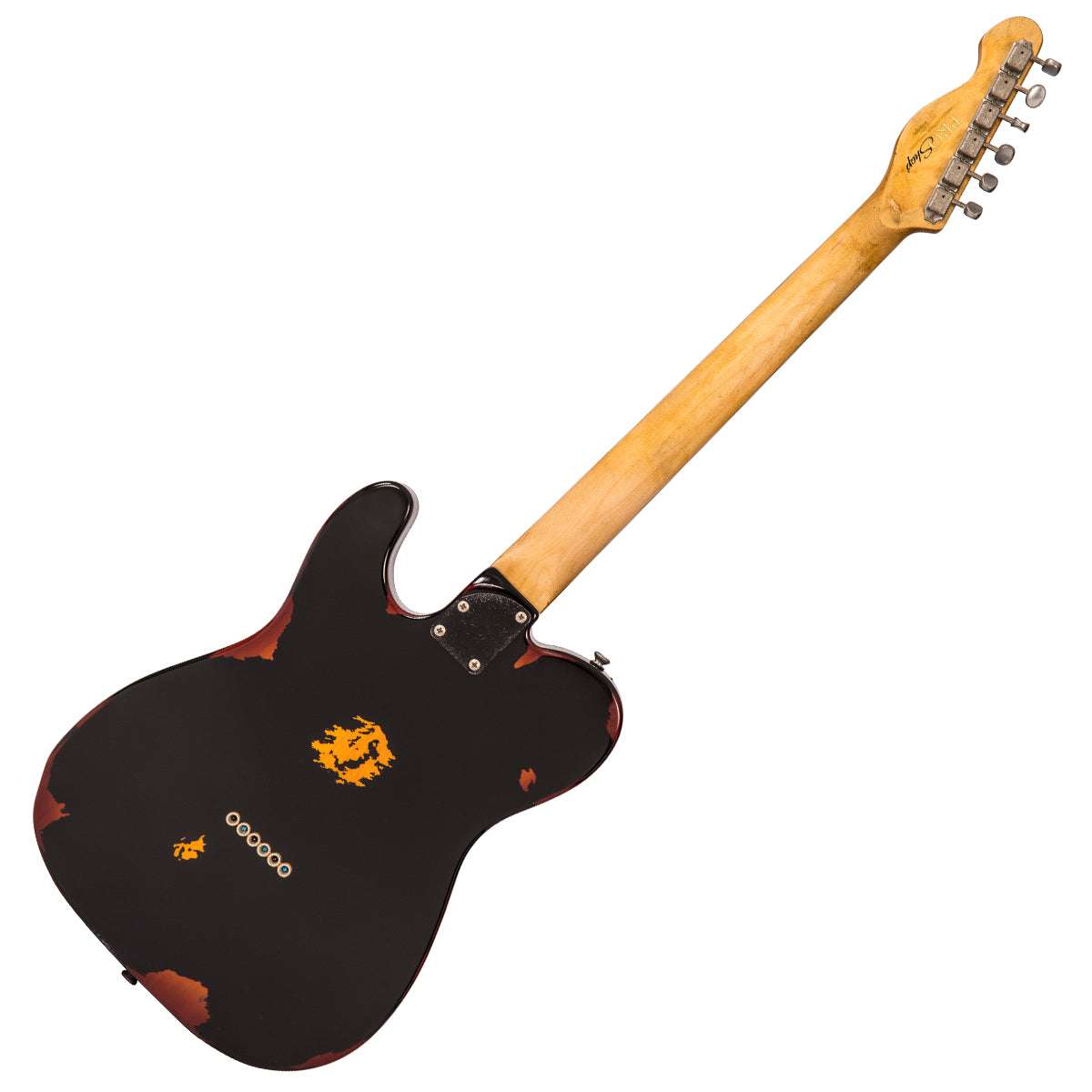 IN BUILD: - Vintage V72 ProShop Unique ~ Flamed Pink Relic, Electric Guitar for sale at Richards Guitars.