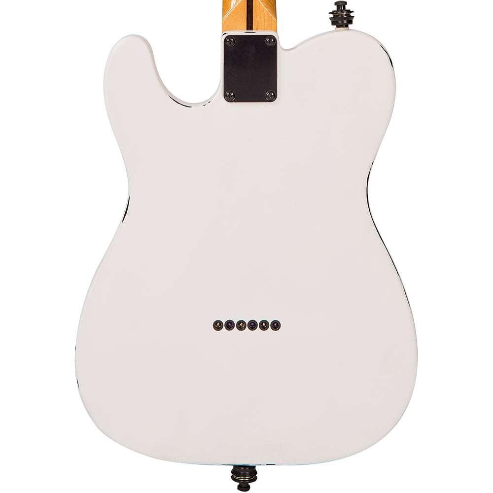 IN BUILD: - Vintage V75 ProShop Unique ~ Arctic White Matt, Electric Guitar for sale at Richards Guitars.