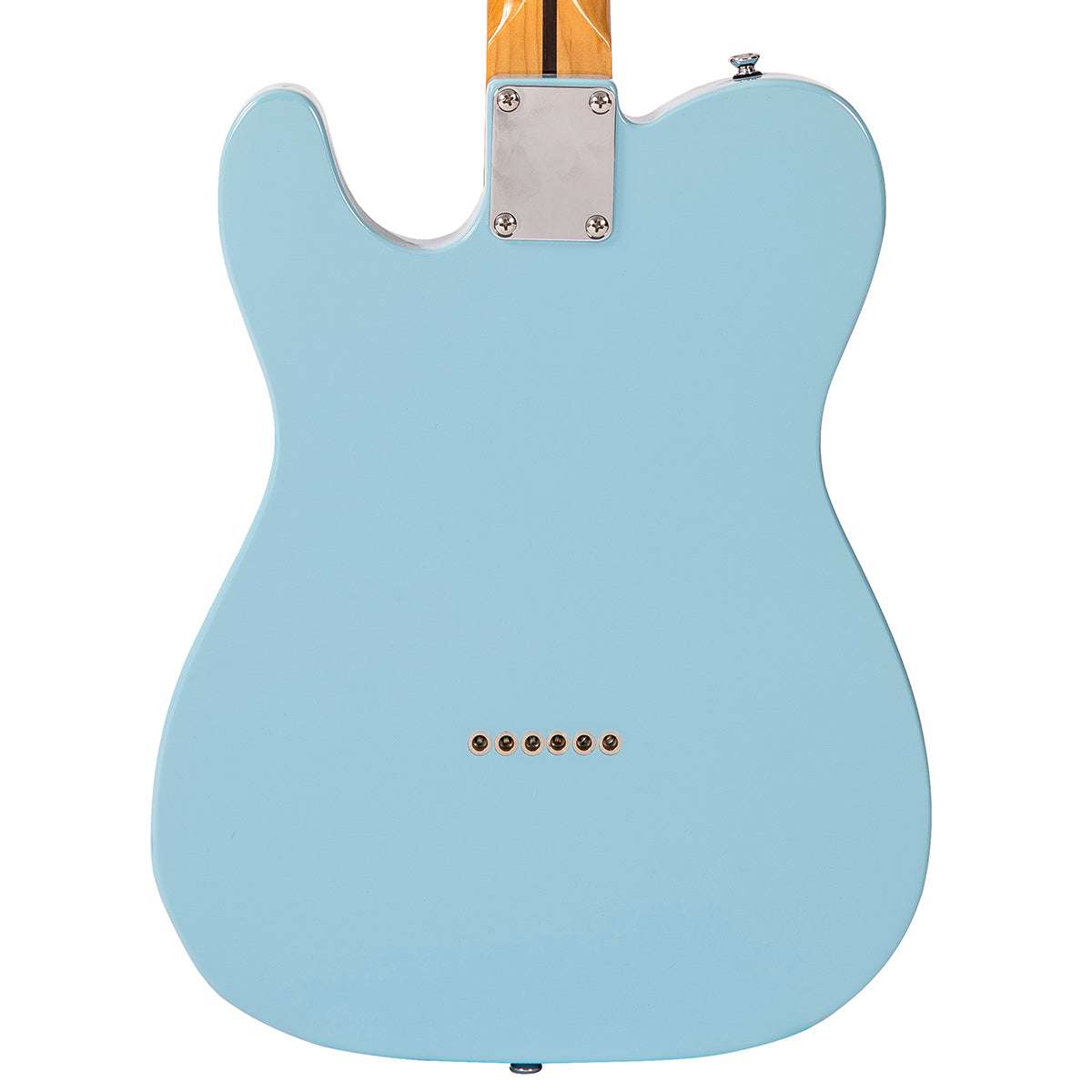 IN BUILD: - Vintage V75 ProShop Unique ~ Laguna Blue Paisley, Electric Guitar for sale at Richards Guitars.