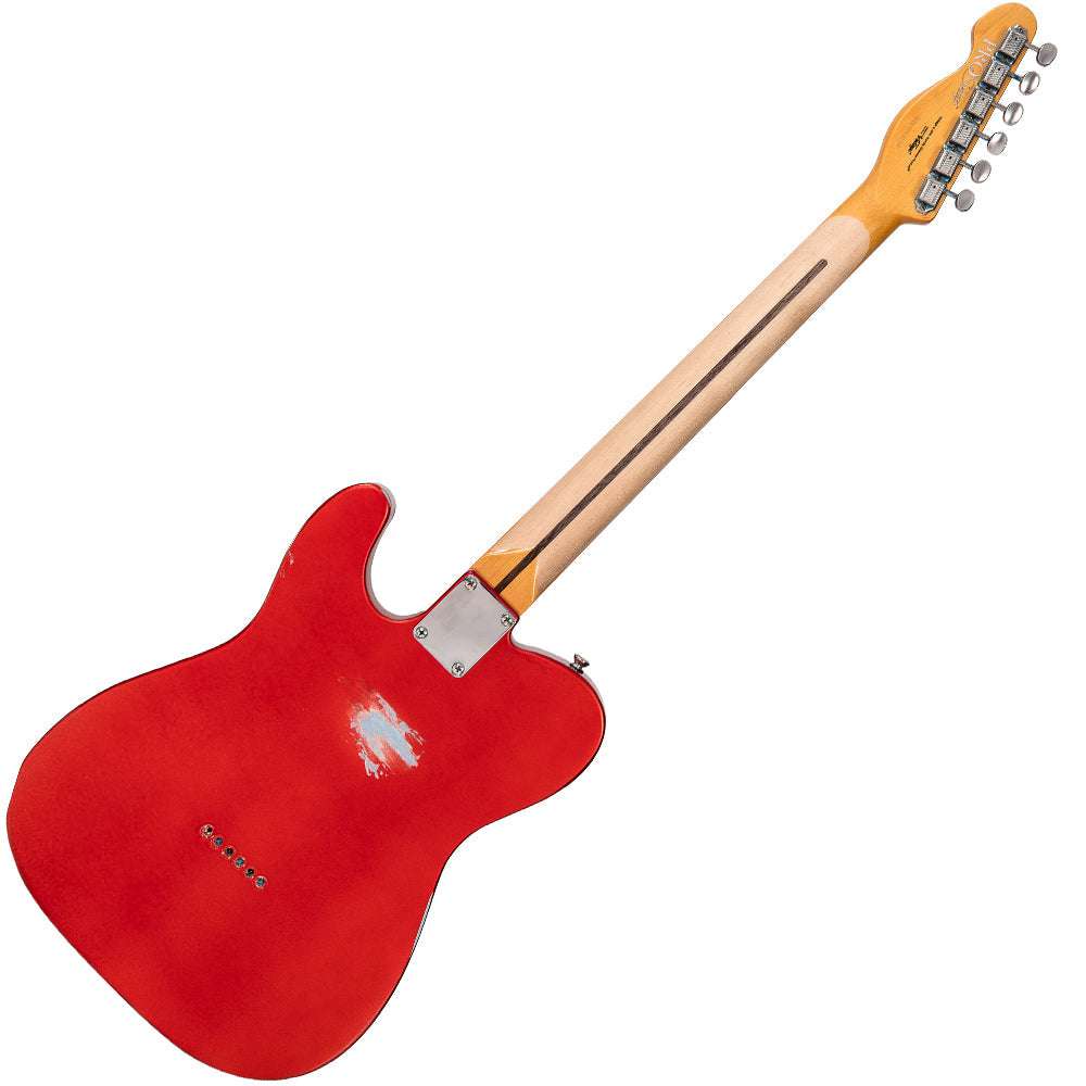 IN BUILD: - Vintage V75 ProShop Unique ~ Red, Electric Guitar for sale at Richards Guitars.