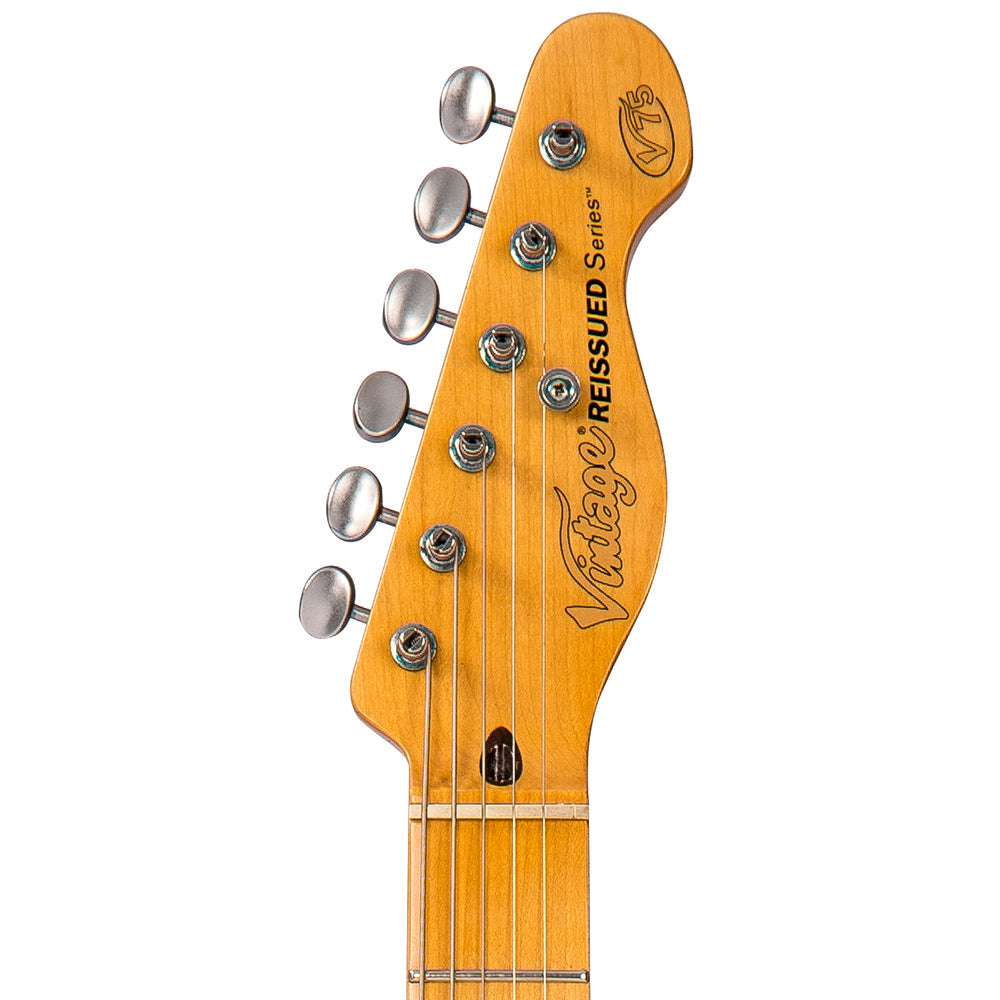 IN BUILD: - Vintage V75 ProShop Unique ~ Red, Electric Guitar for sale at Richards Guitars.