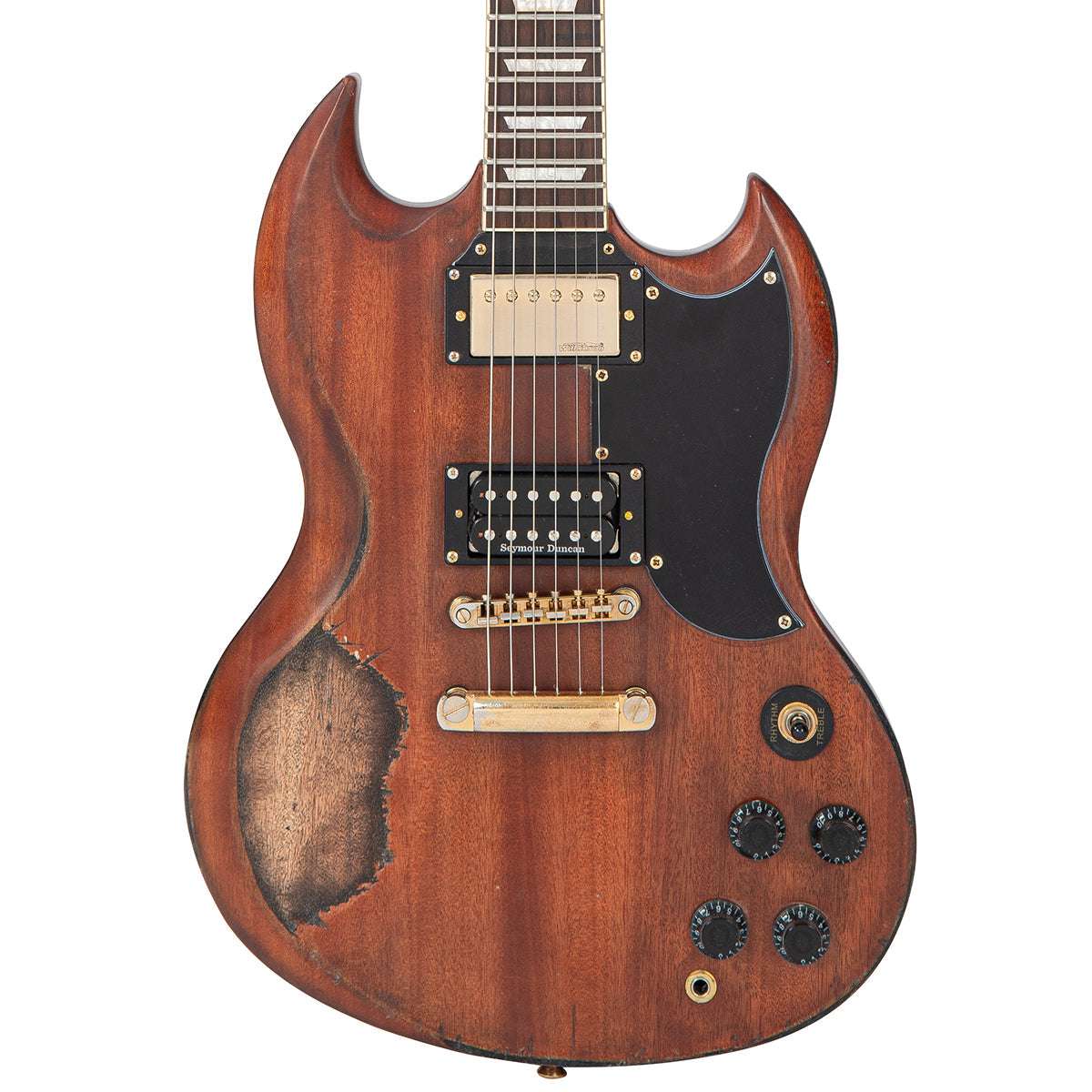 IN BUILD: - Vintage VS6 ProShop Custom-Build ~ Heavy Relic Mahogany, Electric Guitar for sale at Richards Guitars.