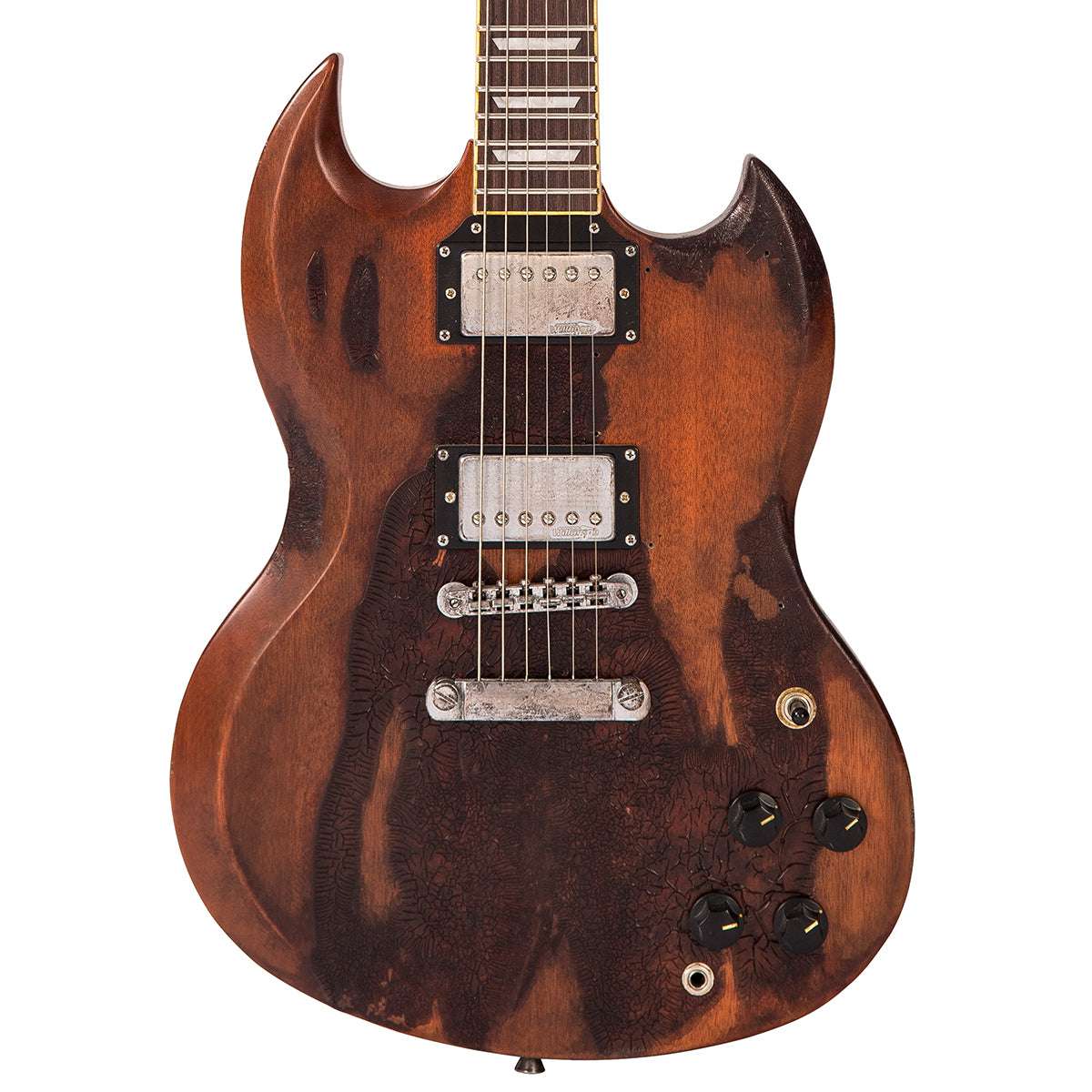 IN BUILD: - Vintage VS6 ProShop Unique ~ Burnt Mahogany, Electric Guitar for sale at Richards Guitars.