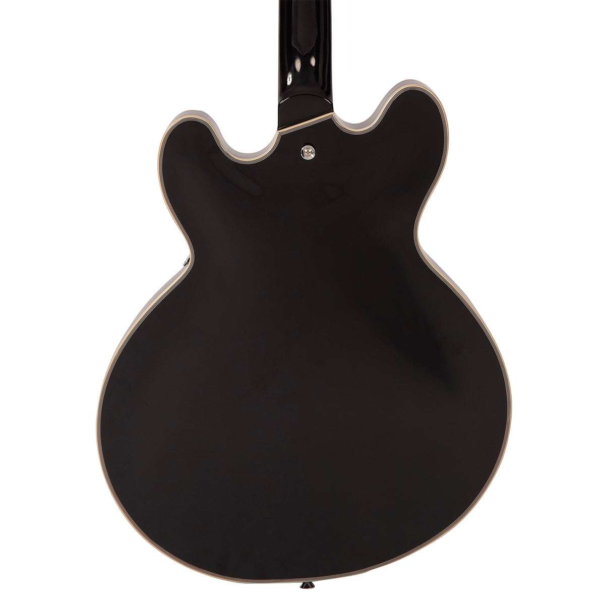 IN BUILD: - Vintage VSA500 ProShop Unique ~ Gloss Black with Bigsby, Electric Guitar for sale at Richards Guitars.