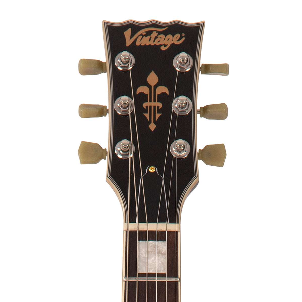 IN BUILD: - Vintage VSA500 ProShop Unique ~ Gloss Black with Bigsby, Electric Guitar for sale at Richards Guitars.