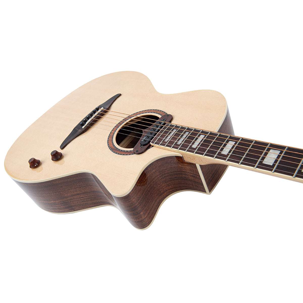 Chitarra elettroacustica vintage REVO ELEKTRA ~ Natural Silk, in vendita presso Richards Guitars.
