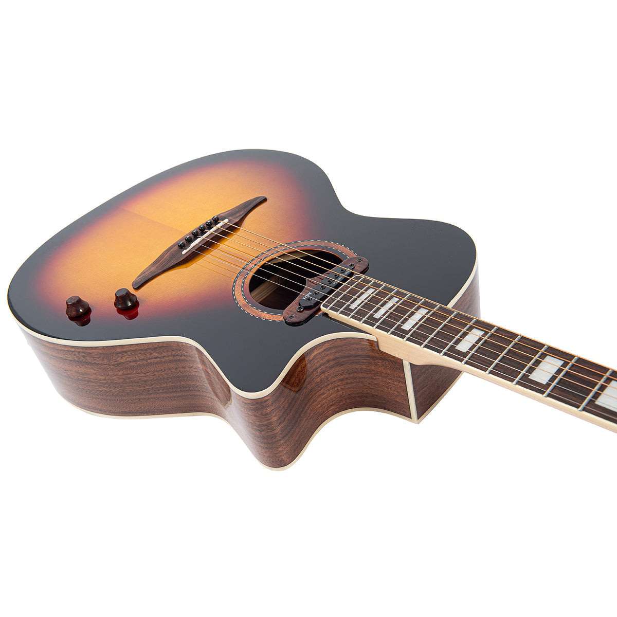 Vintage REVO ELEKTRA ~ Sunburst Silk VRE900SB, Electro Acoustic Guitar for sale at Richards Guitars.