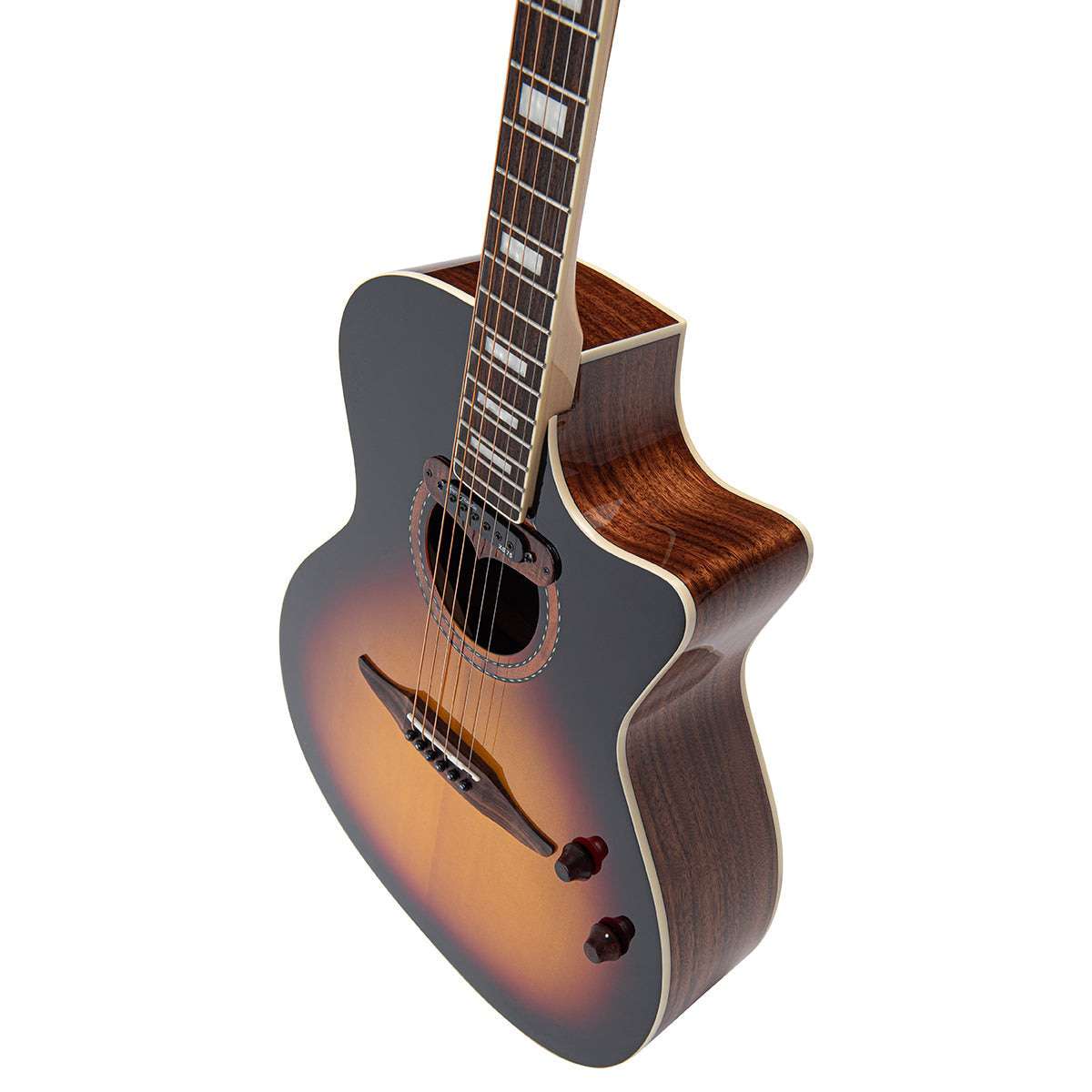 Vintage REVO ELEKTRA ~ Sunburst Silk VRE900SB, Electro Acoustic Guitar for sale at Richards Guitars.