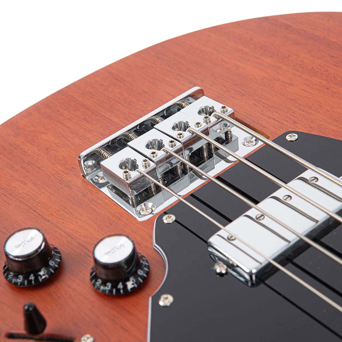 Vintage REVO Series 'Callan' Bass ~ Mahogany VRB70MH, Bass Guitar for sale at Richards Guitars.