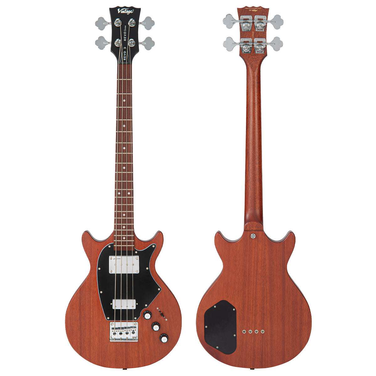 Vintage REVO Series 'Callan' Bass ~ Mahogany, Bass Guitar for sale at Richards Guitars.