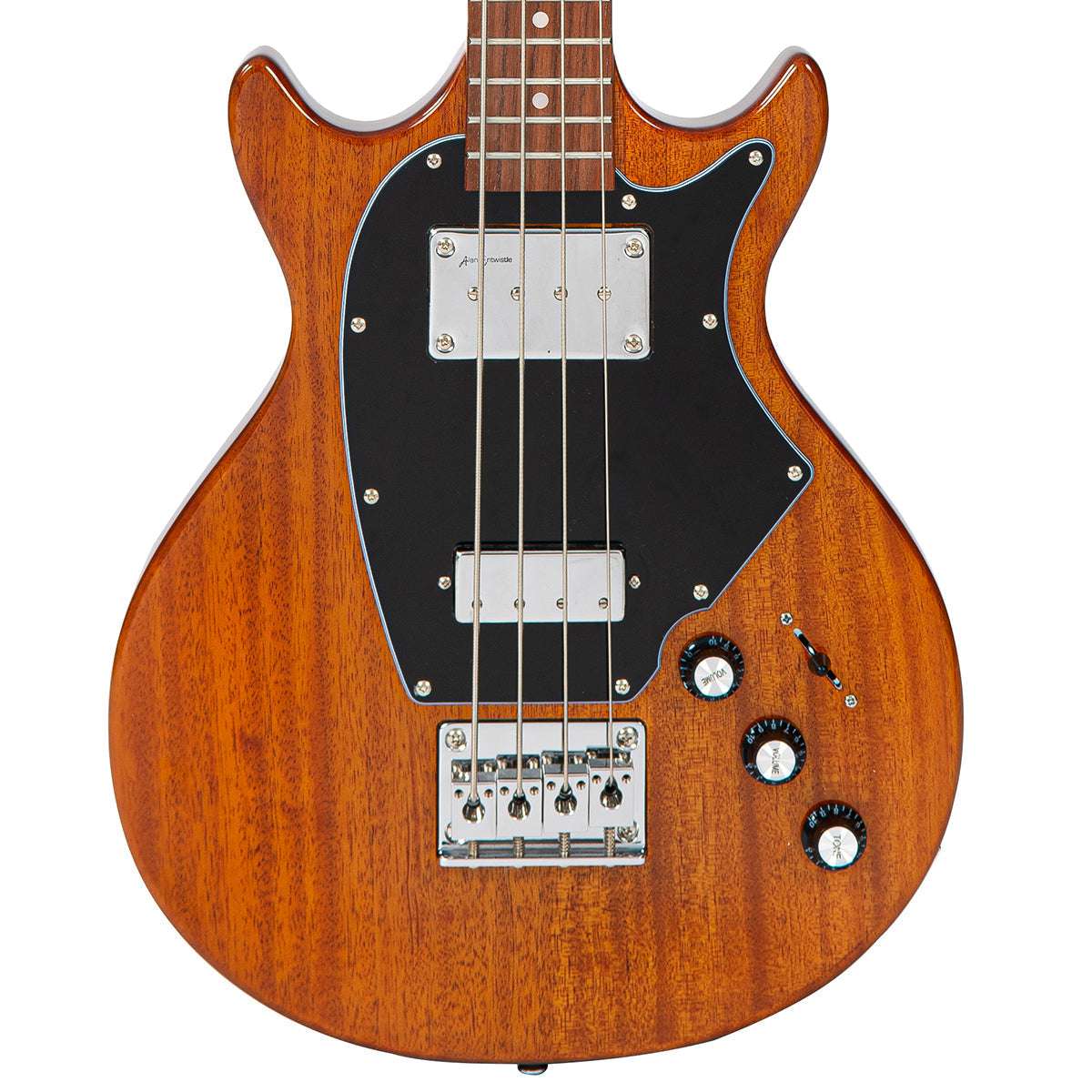 Vintage REVO Series 'Callan' Bass ~ See Thru Honey, Bass Guitar for sale at Richards Guitars.