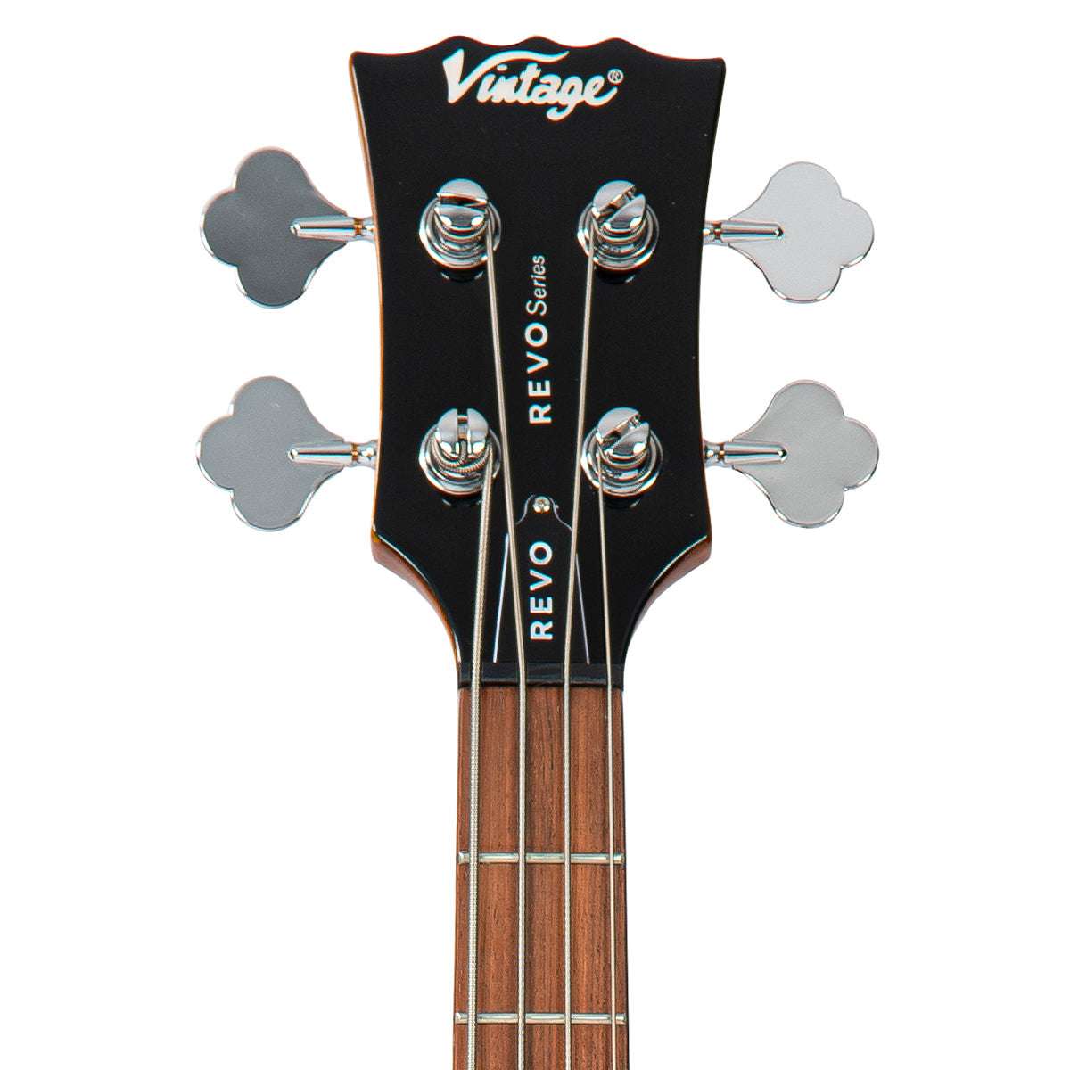 Vintage REVO Series 'Callan' Bass ~ See Thru Honey, Bass Guitar for sale at Richards Guitars.