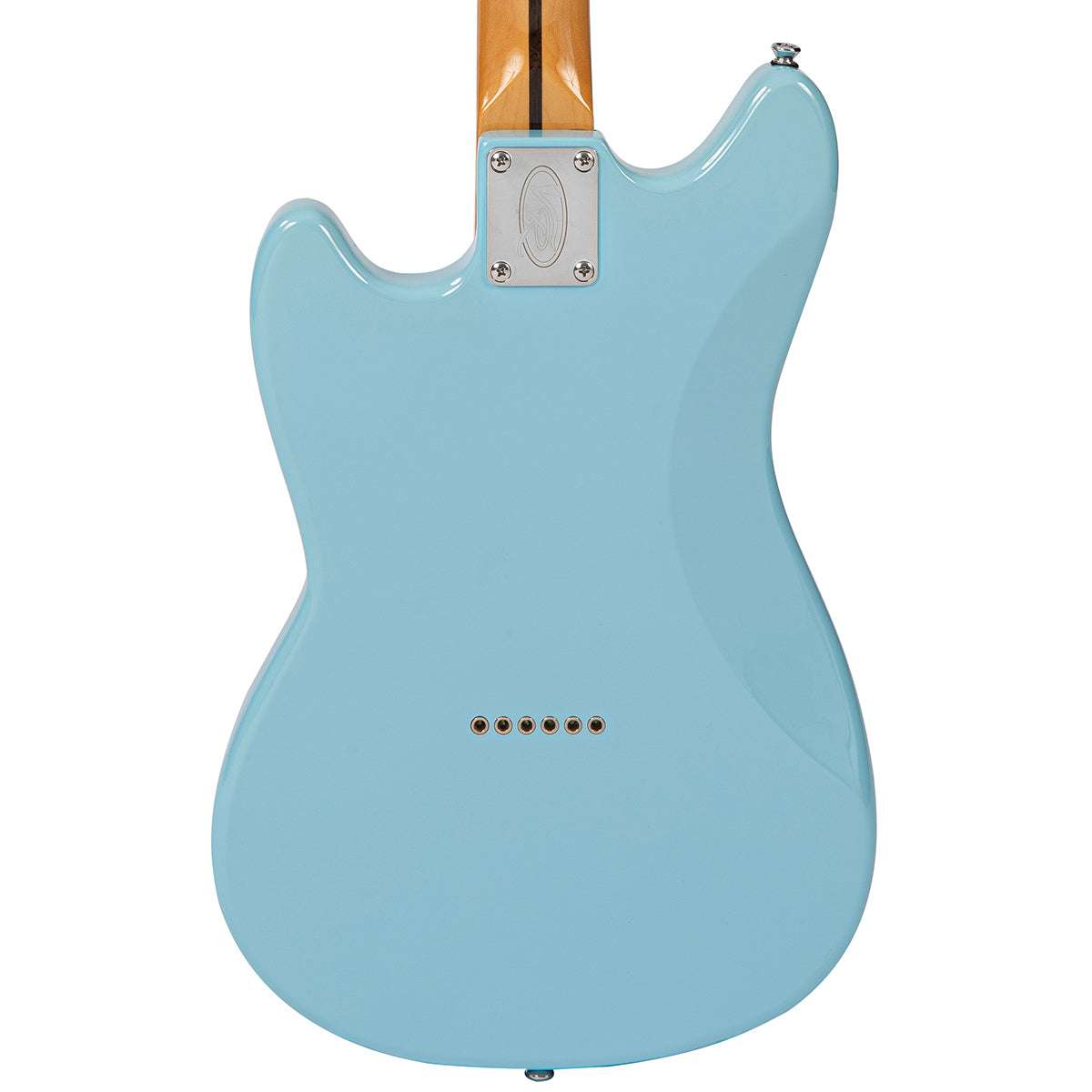 Vintage REVO Series 'Colt HH Twin Hardtail' Electric Guitar ~ Laguna Blue, Electric Guitar for sale at Richards Guitars.