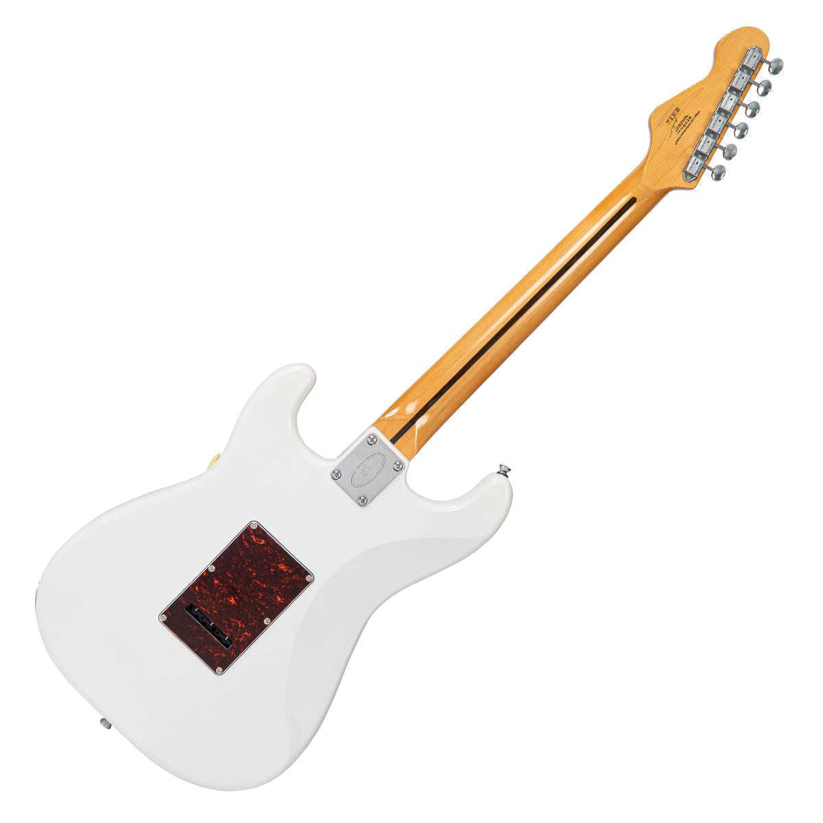 Vintage REVO Series 'Deluxe' Guitar ~ Arctic White, Electric Guitar for sale at Richards Guitars.