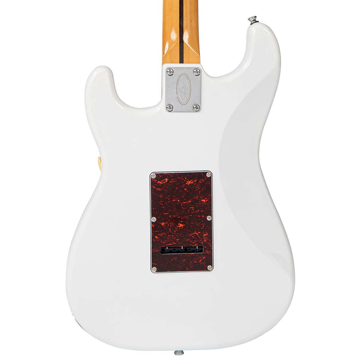 Vintage REVO Series 'Deluxe' Guitar ~ Arctic White, Electric Guitar for sale at Richards Guitars.