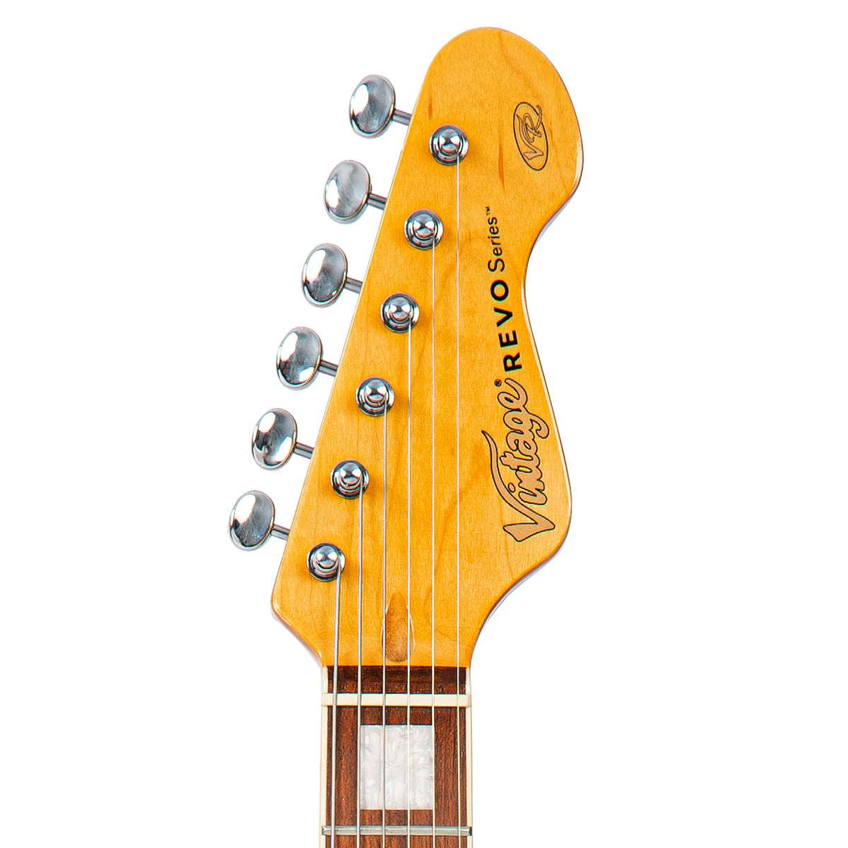 Vintage REVO Series 'Deluxe' Guitar ~ Greenburst, Electric Guitar for sale at Richards Guitars.