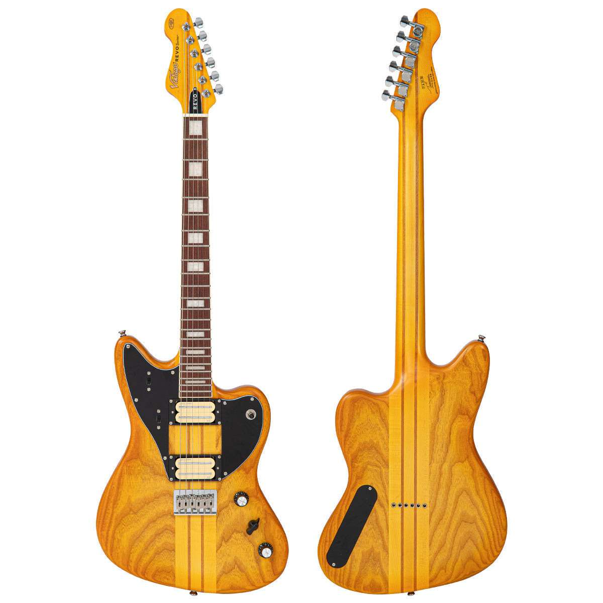 Vintage REVO Series 'Integra' Guitar ~ Amberburst, Electric Guitar for sale at Richards Guitars.