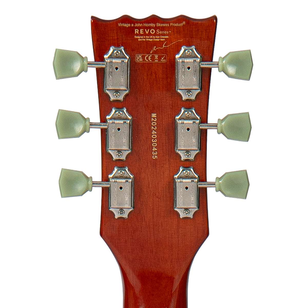 Vintage REVO Series 'Superthin' Electric Guitar ~ Natural, Electric Guitar for sale at Richards Guitars.